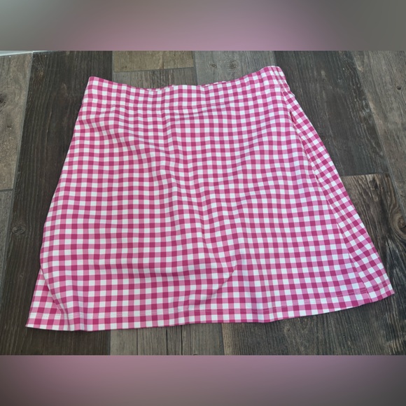 J McLaughlin gingham print skort - Picture 2 of 6